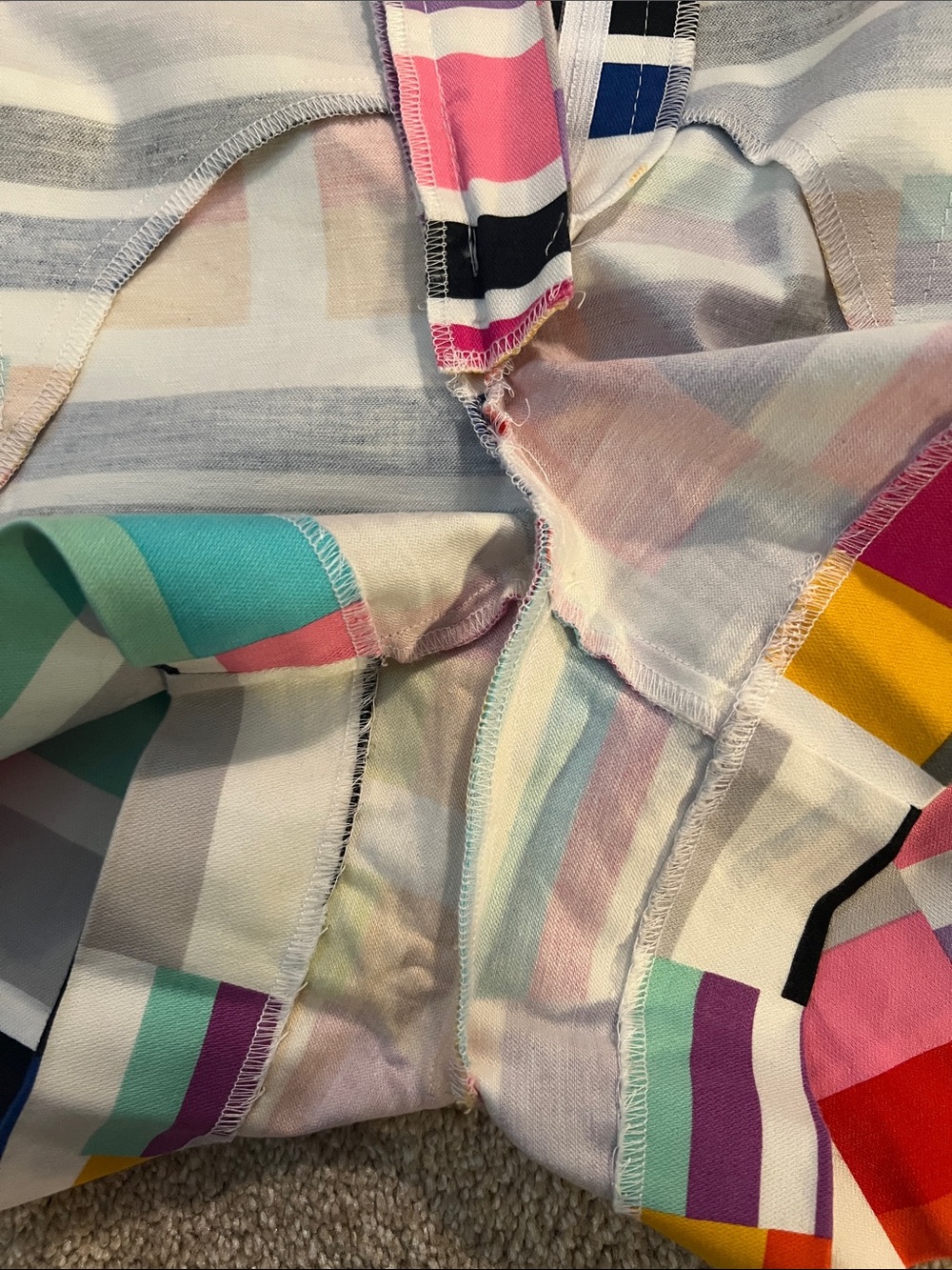 Trina Turk Multicolor Geometric Block Print Shorts. Size 6. EUC. No flaws. - Picture 4 of 4